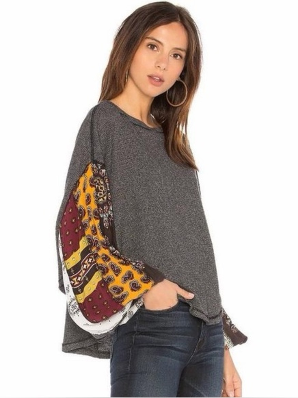 We The Free Blossom Thermal Top Size XS Oversized